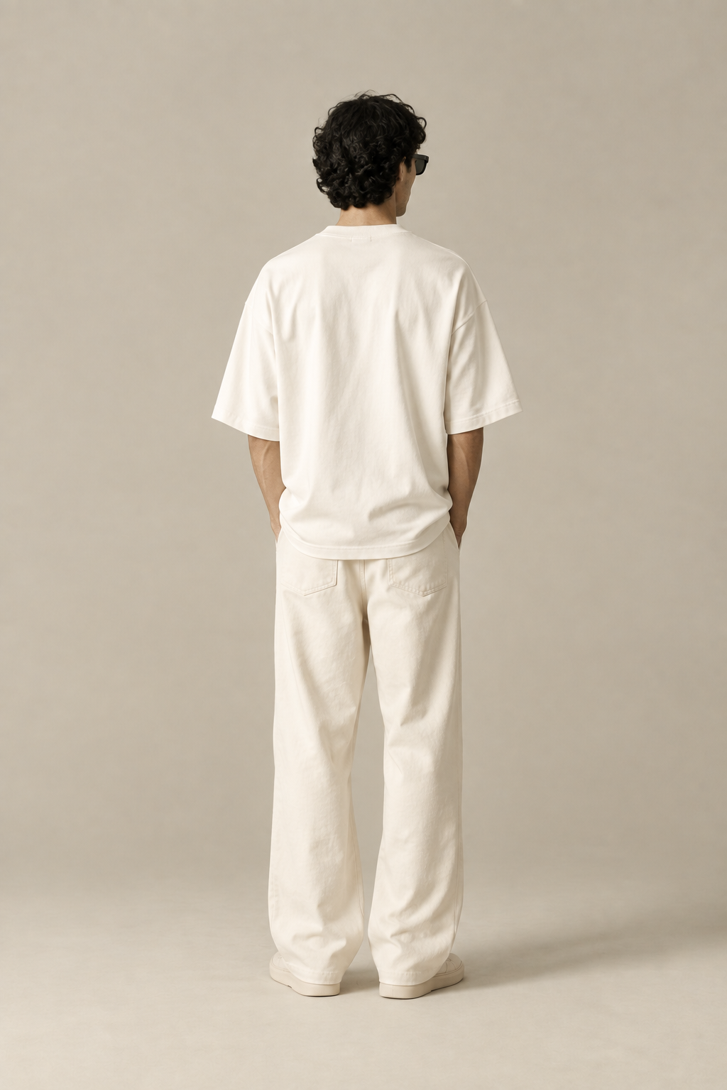 AFROZZ Essential Oversized Tee — Off-White