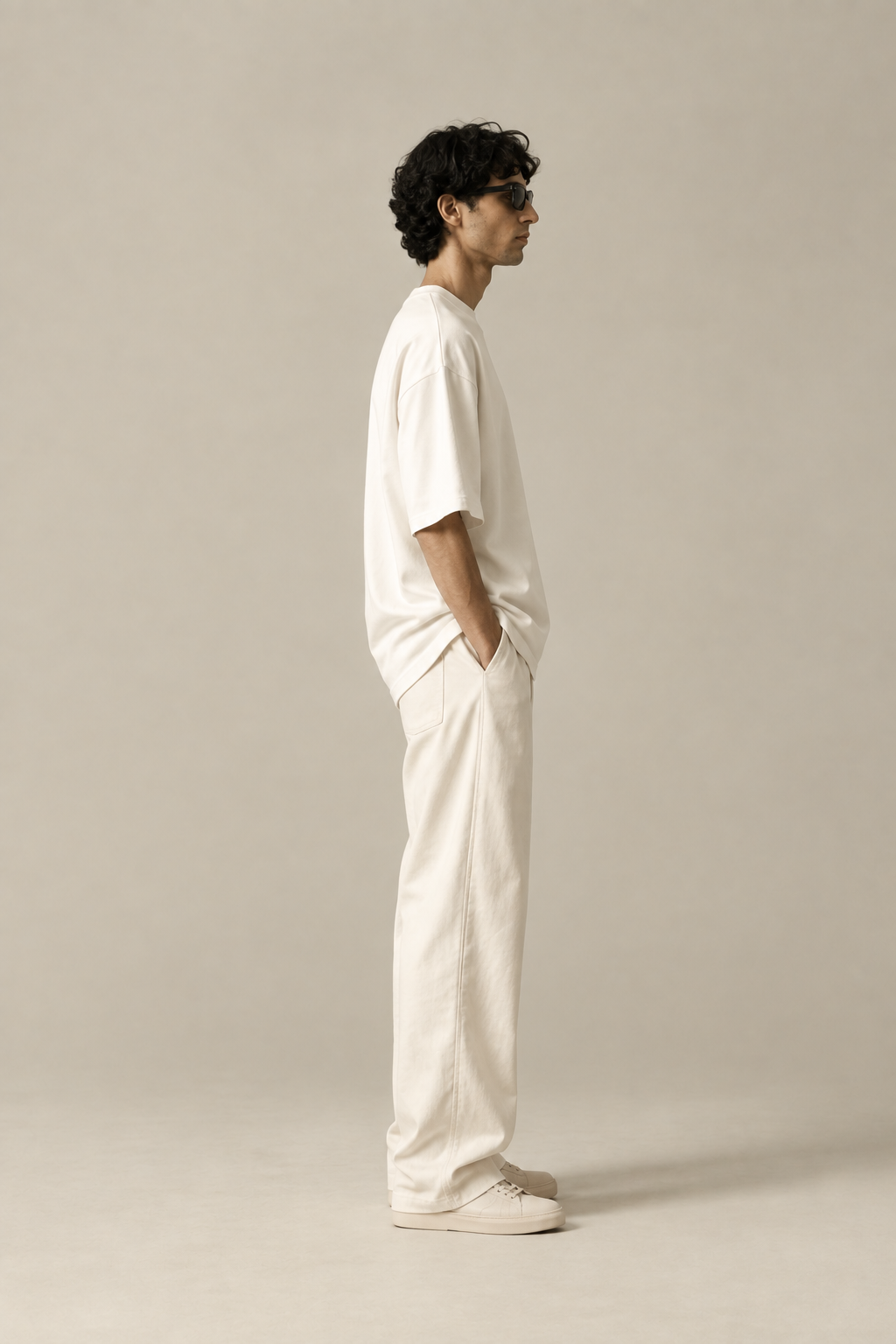AFROZZ Essential Oversized Tee — Off-White