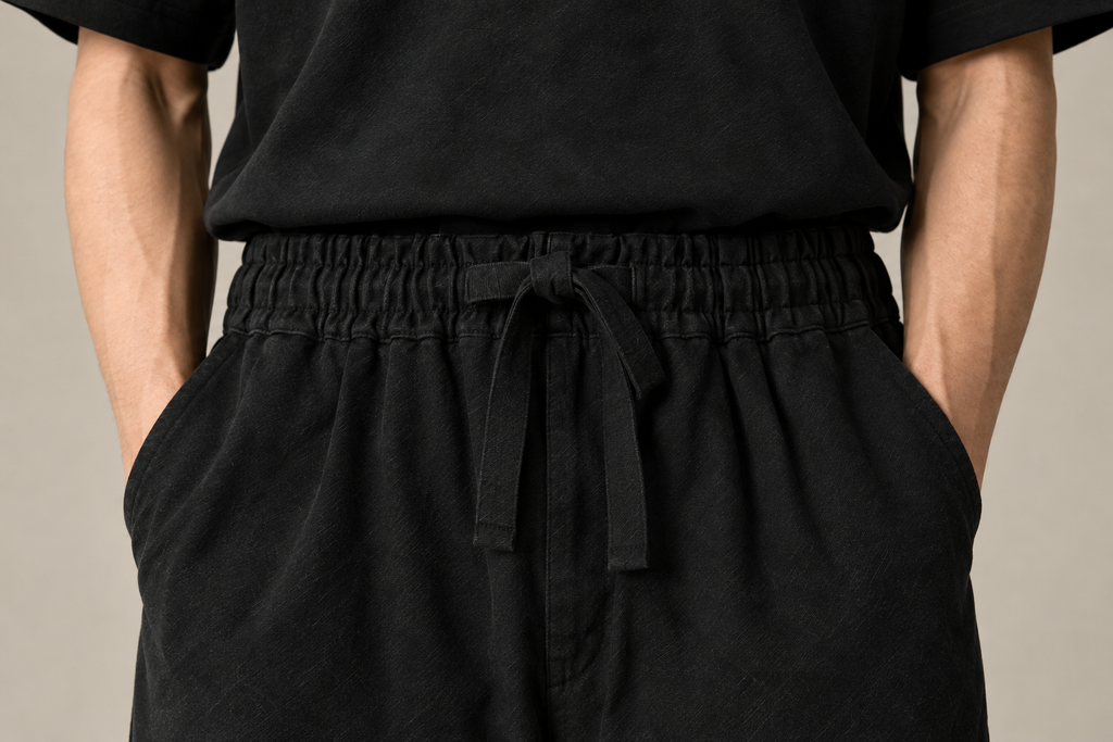 AFROZZ Essential Wide Leg Trouser — Black