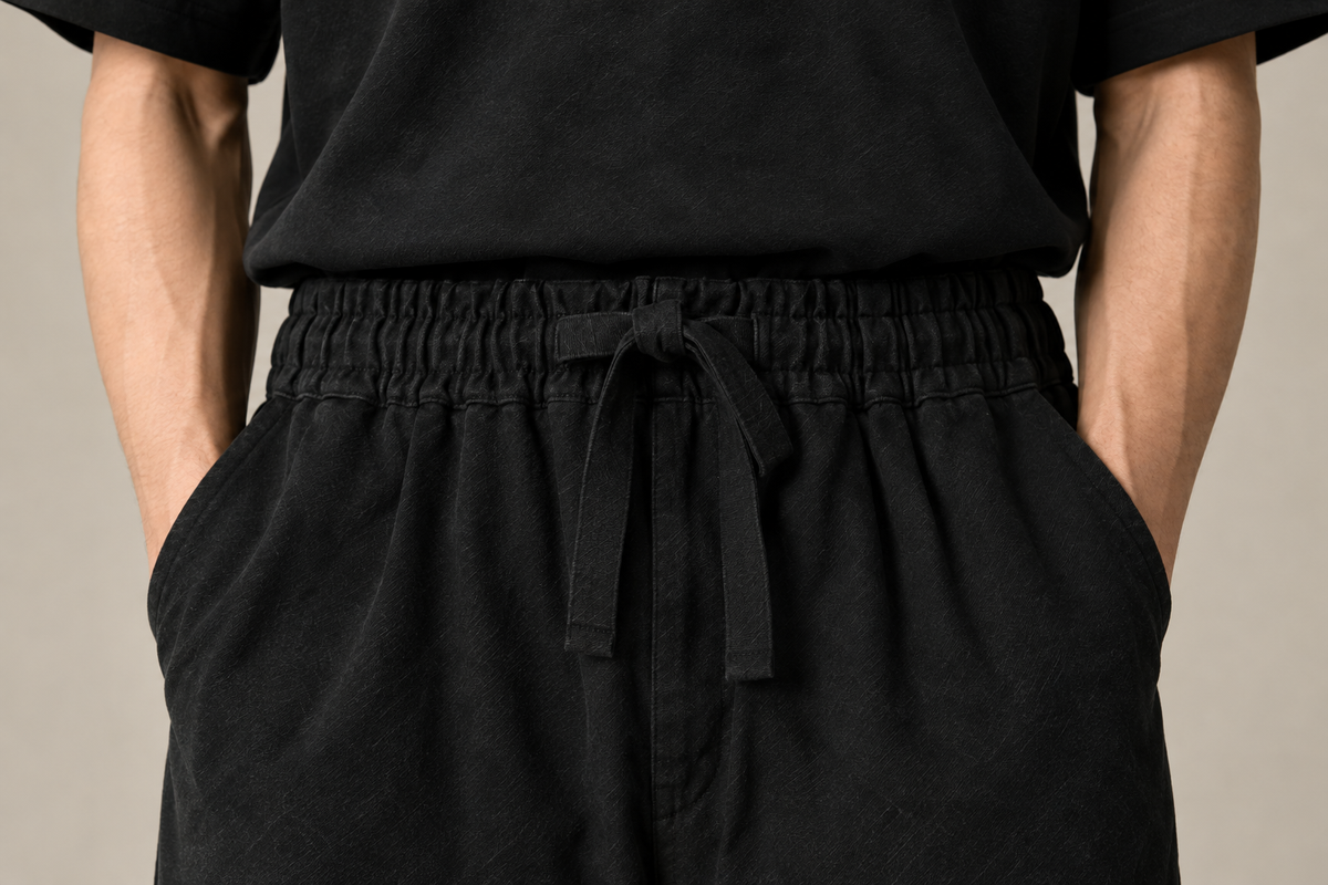 AFROZZ Essential Wide Leg Trouser — Black