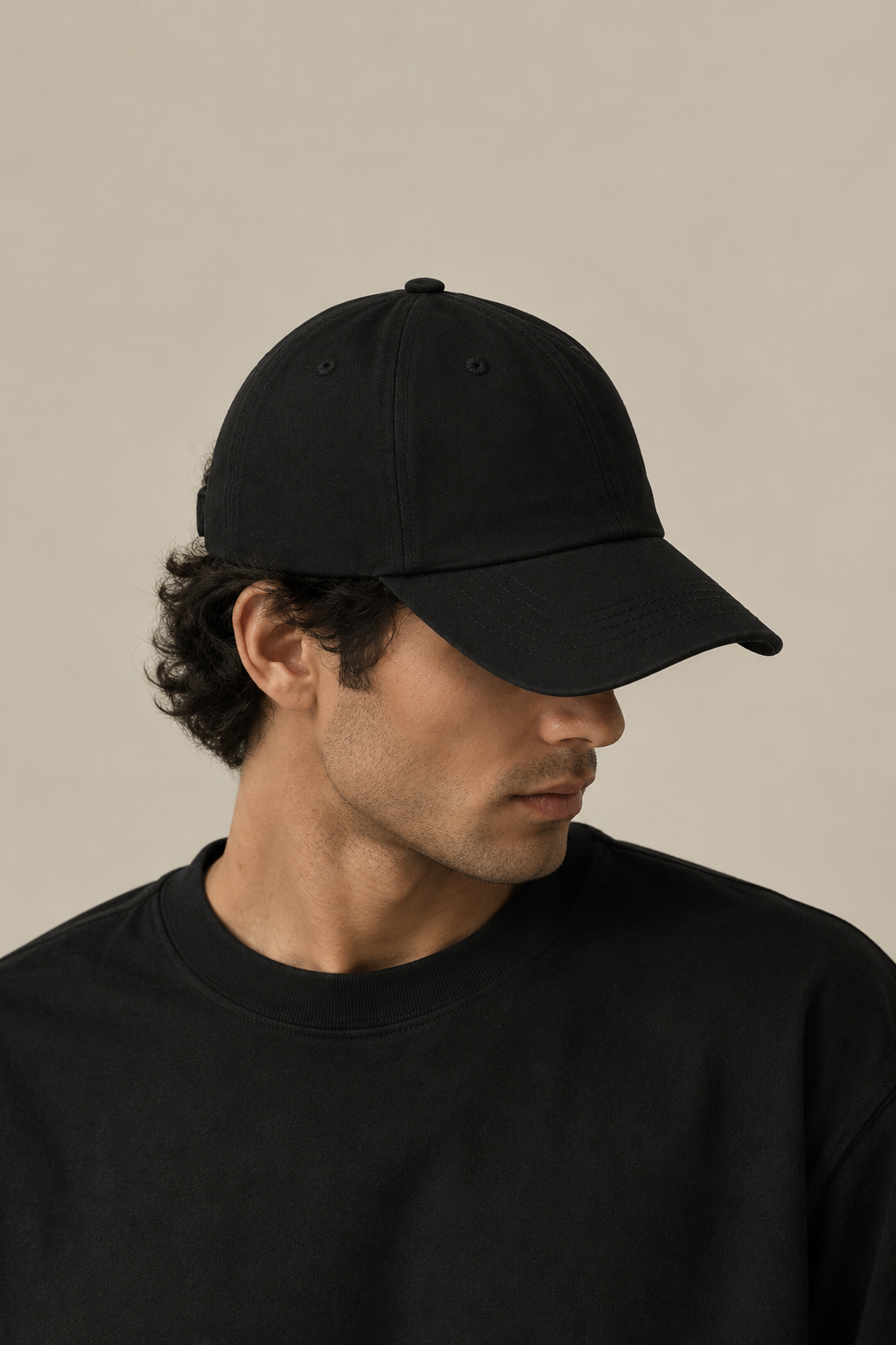 AFROZZ Minimal Cap — Black