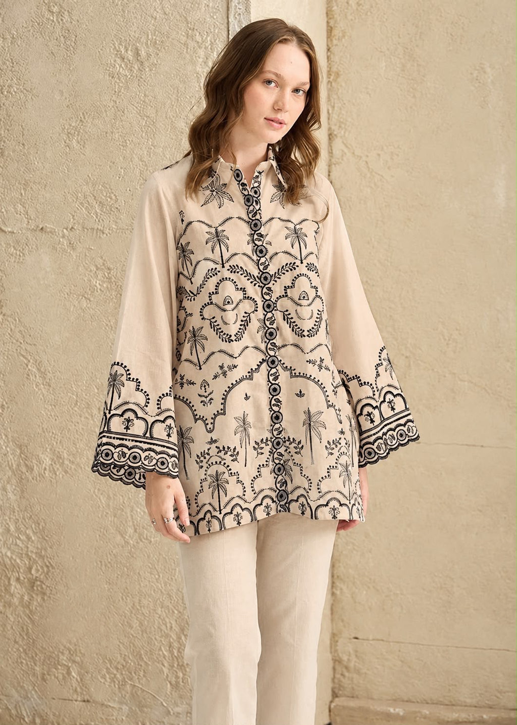 AFROZZ Fully Embroidered 2-Piece Airjet Dhanak Suit
